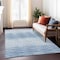 Homeroots 3' X 5' Navy Blue And Sky Blue Abstract Washable Indoor Outdoor Area Rug 587398 - alternate 5