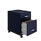 Space Solutions 14.25 in W 2 Drawer Mobile Vertical File Cabinet W/ Accessory Drawer, Navy 25936 - alternate 4