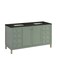 James Martin Vanities Chicago 60" Double Vanity, Smokey Celadon, w/ 3 CM Phantome Eclos Top 503-V60D-SC-3PHT - alternate 4