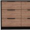 Homeroots 42" Brown and Black Four Drawer Dresser 403752 - alternate 2
