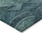 Homeroots 8' X 10' Teal Blue And Green Abstract Washable Indoor Outdoor Area Rug 618181 - alternate 5
