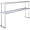 Amgood 12 in. x 60 in.  Stainless Steel Double Deck Over Shelf AMG DOS-1260 - alternate 1