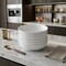 Homeroots White Six Piece Round Pebbled Porcelain Service For Six Bowl Set 483512 - alternate 5