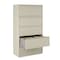 Hirsh 36 in W 5 Drawer Lateral File Cabinet, Putty, A4/Legal/Letter 17638 - alternate 5
