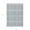 Homeroots 9' X 12' Denim Blue Green And Ivory Plaid Washable Indoor Outdoor Area Rug 597551 - alternate 2