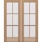 Doornmore G106, 66.5" x 82" ( 2x32" Door) Left Hand, Mahogany SDL 6 Lite Exterior Door G106-SW-3280_2_LI - alternate 1