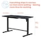 Motionwise Motionwise Electric Height Adjustable De, 24 in D X 48 in H, 48 in W X Glass and Steel, Gray GLS48MG - alternate 3