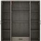 Homeroots Two Piece Gray Solid and Manufactured Wood Bedroom Set 662336 - alternate 2