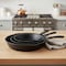 Homeroots Set of Three Black Cast Iron Frying Pans 666727 - alternate 2