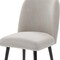Homeroots Set of Two Beige And Black Upholstered Fabric Dining Side Chairs 564814 - alternate 3