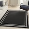 Homeroots 4' X 6' Black And Ivory Indoor Outdoor Area Rug 545488 - alternate 3