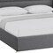 Homeroots Gray Linen Upholstered King Bed Frame 544818 - alternate 3