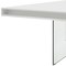 Homeroots 79" White And Clear Rectangular Manufactured Wood And Glass Dining Table 486030 - alternate 2