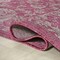 Jonathan Y Tela Bohemian Textured Weave Floral Fuchsia/Light Gray 5 ft Square Indoor/Outdoor Area Rug SMB100G-5SQ - alternate 4