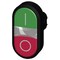 Siemens Illuminated twin pushbutton, 22 mm, round, plastic, green: I 3SU1001-3AB42-0AK0-ZY19 - alternate 2