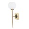 Jonathan Y Sylvie 6" 1-Light Coastal French Country Iron LED Sconce, Brass Gold/White JYL9915A - alternate 2