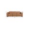 Homeroots 104" Chestnut Top Grain Leather Reclining Metal USB Sofa 720387 - alternate 2