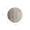 Homeroots 8' Taupe Brown And Ivory Round Ombre Washable Indoor Outdoor Area Rug 581836 - alternate 2