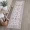 Jonathan Y Arabella Vintage Floral Border Non-Slip Machine-Washable Cream/Terra 2 ft. x 8 ft. Runner Rug VOR107E-28 - alternate 1