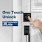 Wrightmaster 3 in 1 Aluminum Smart Lock Deadbolt with App Biometric Door Knob, Keyless Entry Door Lock, in Black ZR-B1 - alternate 4