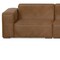 Homeroots 116" Brown Leather Modular Wood Sofa 641022 - alternate 5
