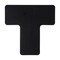 Brady ToughStripe Max Floor Marking Divider T-Shape 2 in W x 5 in H Black, 20PK 177105 - alternate 1