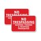Signmission No Trespassing Hunting Fishing & Trapping Prohibited 1, 18'' X 24'', Heavy Gauge Aluminum, 2PK A-1824-2PACK-2969 - alternate 1