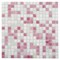 Apollo Tile Mingles 11.6inx11.6in Glossy White and Soft Pink Glass Mosaic Wall Floor Tile 18.69 sqft/case, 20PK MIX1588WH120A - alternate 1