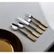 Homeroots Matte Gold Stainless Steel Five Piece Hand Forged Place Setting 568828 - alternate 1