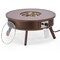 Leisuremod Walbrooke Patio Round Fire Pit and Tank Holder with Slats Design, Brown WBRS-29-24-GL - alternate 2