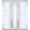 Vdomdoors Front Exterior Prehung Metal-Plastic Double Doors / MANUX 8088 White Silk / Office Commercial and R MANUX8088DEXD-WS-RH-W72xH80 - alternate 1