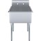 Amgood 27 in. x 27 1/2 in. Stainless Steel Utility Sink. 24 in. x 24 in. x 13 in. Bowl SINK S1C-UT-242413-NF-Z - alternate 2