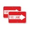Signmission Fire Lane Right Arrow, 12'' X 18'' 2 Signs, Heavy Gauge Aluminum, 2PK A-1218-2PACK-24391 - alternate 1