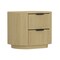 Manhattan Comfort Olivia Nightstand in Natural Oak and Black NS010-NO - alternate 2