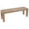 Homeroots 60" Natural Distressed Solid Wood Dining Bench 524063 - alternate 3