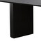 Homeroots 86" Black Wood Double Pedestal Base Oval Dining Table 720670 - alternate 3