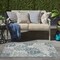 Homeroots 3' X 5' Navy Blue Ivory And Blue Nautical Indoor Outdoor Area Rug 554912 - alternate 3