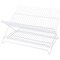 Simple Spaces Dish Rack, 20 lb Capacity, 18-1/4 in L, 12-3/4 in W, 11 in H, Steel, White, White PE Coated JI-22W-3L - alternate 1