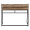 Homeroots 47" Brown and Black Wood and Metal Sled Computer Desk 489977 - alternate 3