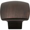 Hardware Resources Jeffrey Alexander Sonoma 1-3/16'' Length Brushed Oil Rubbed Bronze Square Knob 431DBAC - alternate 2