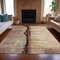 Homeroots 9' X 12' Rust And Charcoal Abstract Washable Indoor Outdoor Area Rug 630475 - alternate 3