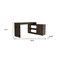 Homeroots 60" Dark Brown Wood Credenza Desk 477846 - alternate 3