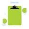 Davis Group Plastic Clipboard, Spring Clip, Transparent Neon Green, 6PK 4877-24-06 - alternate 2