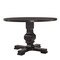 Homeroots 47" Black Rounded Solid Wood Pedestal Base Dining Table 517747 - alternate 1