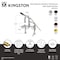 Kingston Brass 7" Center Deck-Mount Clawfoot Tub Faucet with Hand Shower, Matte Black AE6000CG - alternate 2