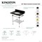 Kingston Brass 30-Inch Black Granite Console Sink with Acrylic Legs and Shelf, 8-Inch, 3-Hole KVPK30KAB1 - alternate 2