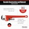 Ridgid 14" Heavy-Duty Straight Pipe Wrench, 2" Pipe Capacity, Red 31020 - alternate 4