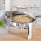 Megachef 6.3Qt Round Stainless Steel Dome Professional Chafing Dish/Buffet Serving Dish with Window MG-431101 - alternate 2