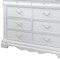 Homeroots 56" White Solid Wood Eight Drawer Double Dresser 486517 - alternate 4