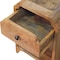 Homeroots 16" Beige Solid Wood One Drawer Nightstand 651507 - alternate 4